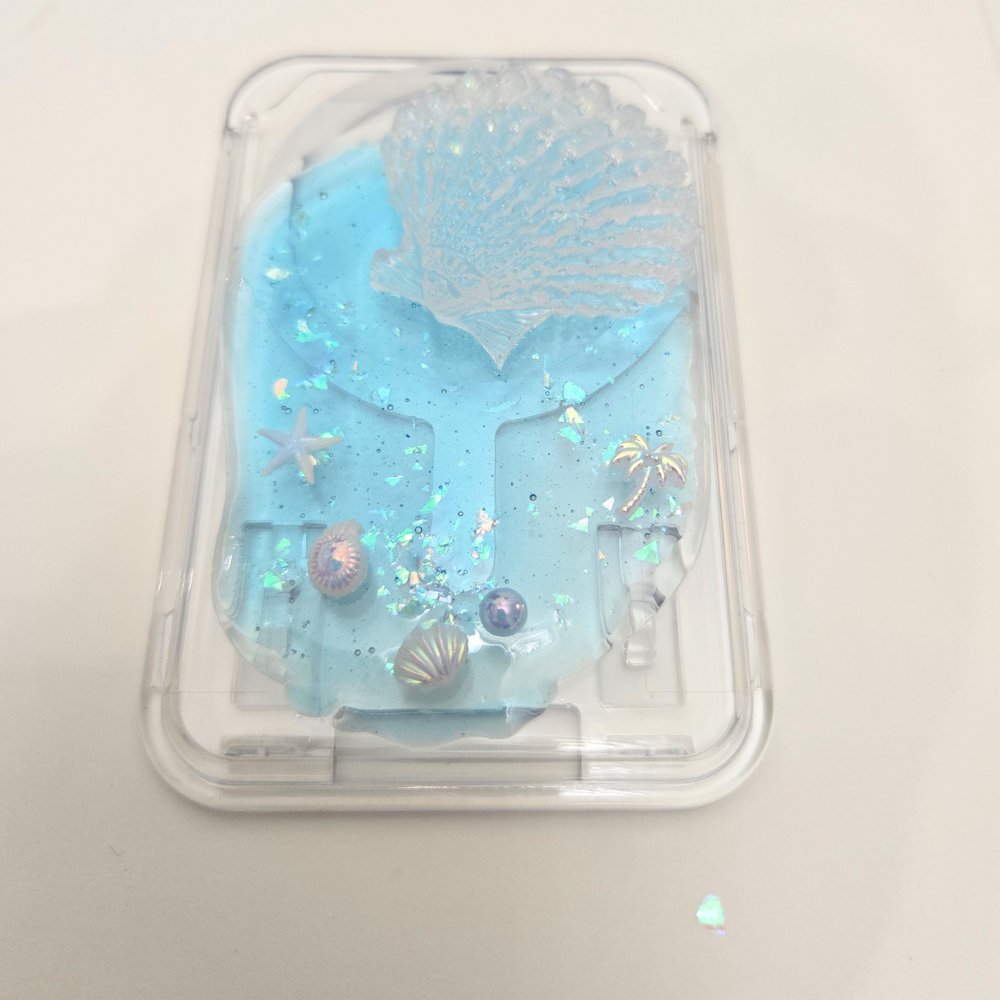 Summer Beach Shell MagSafe Card Holder,  Phone Card Case | magnetic Card Holder iphone wallet socket for card, subway pass, photocard
