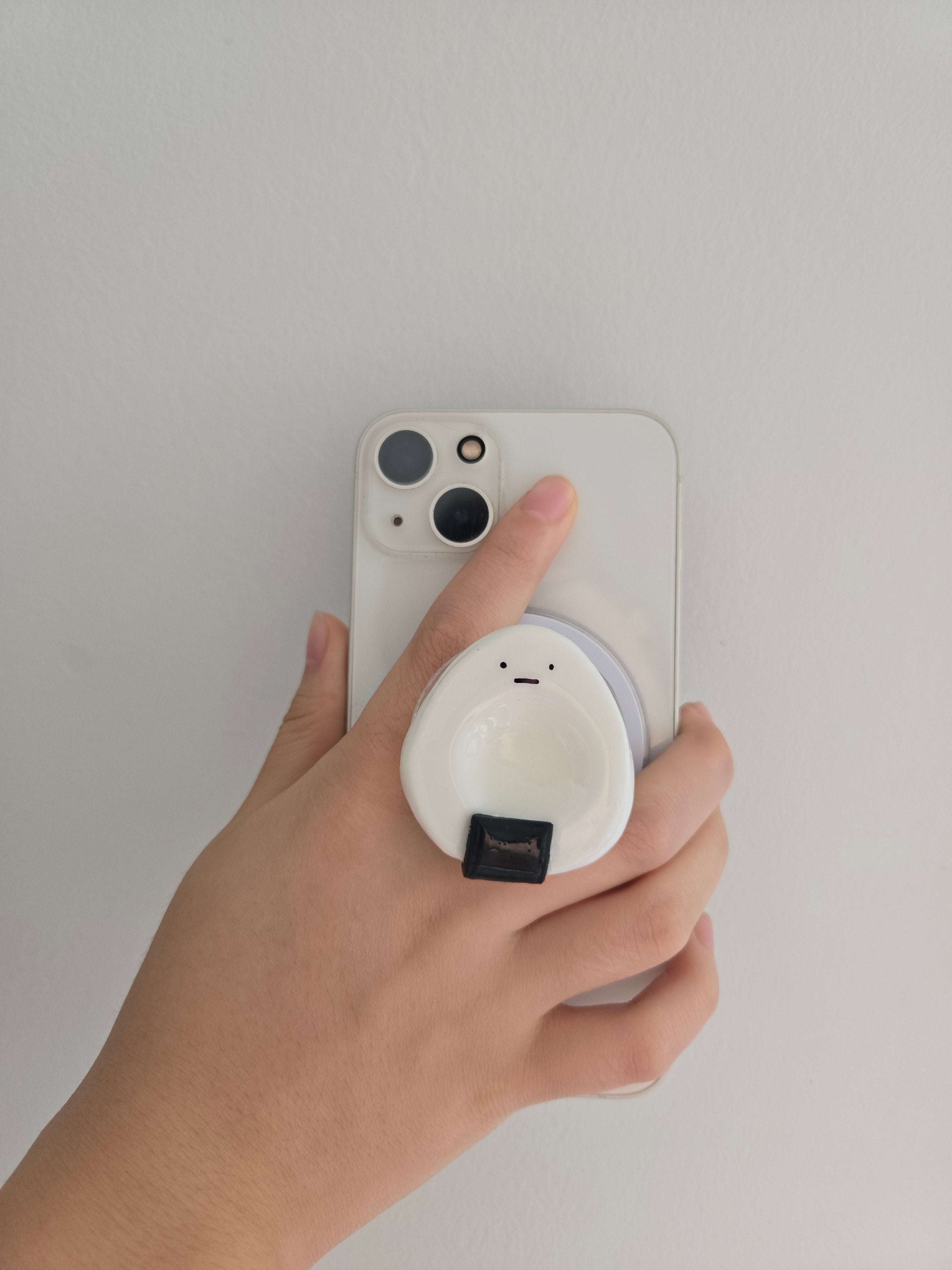 Tomato Onigiri & Dimsum - kawaii Worry Stone Phone Grip – Anxiety Relief Stand