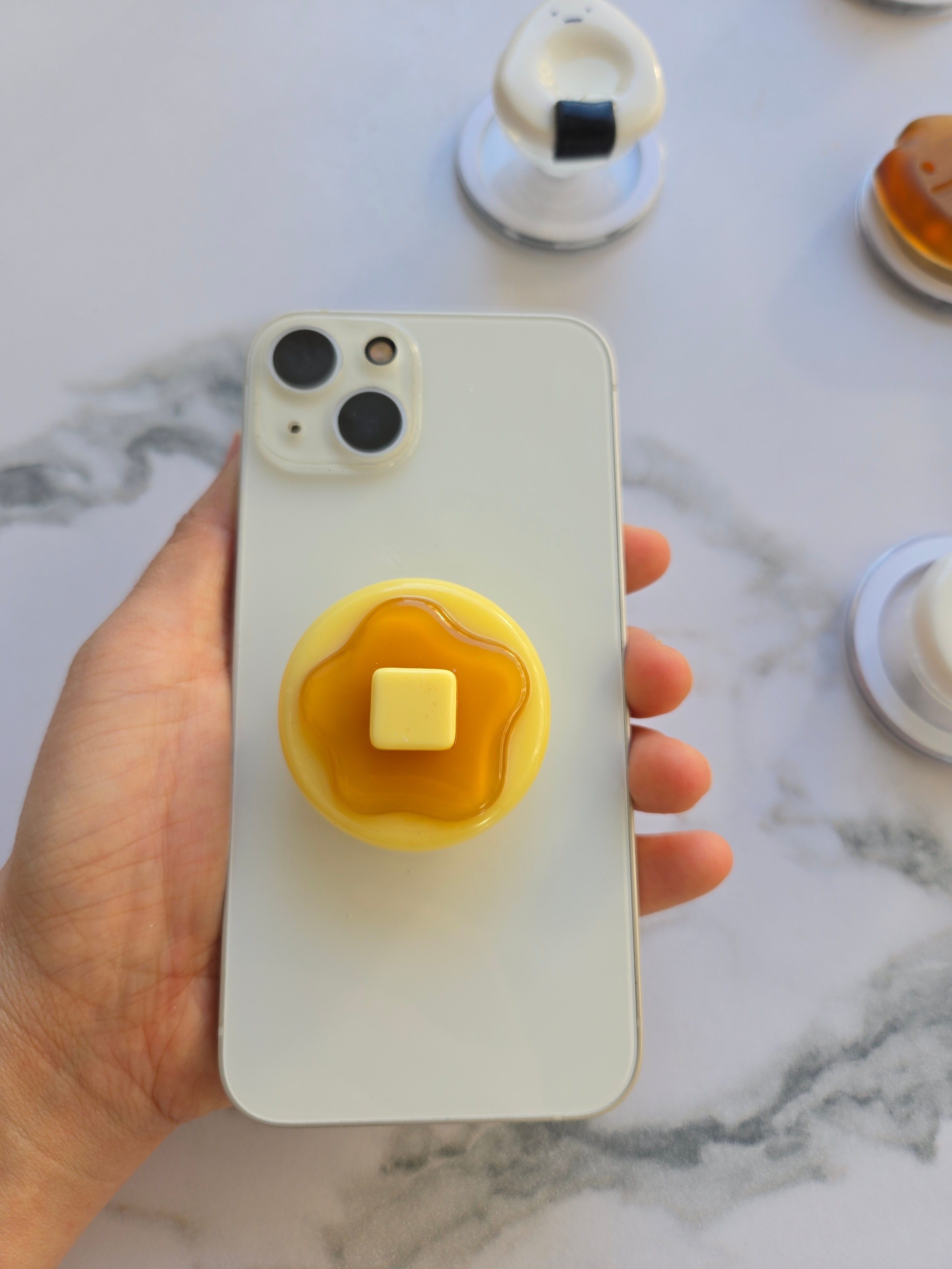 Butter Pancake Phone Grip | Magnetic, Adhesive Phone Stand