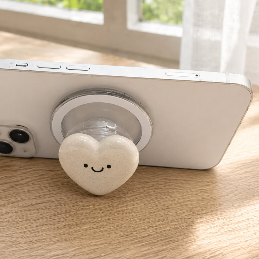 Heart worry stone phone grip, kindle grip, popsockets, -kawaii worry Stone Phone Grip – phoneStand (Copy)