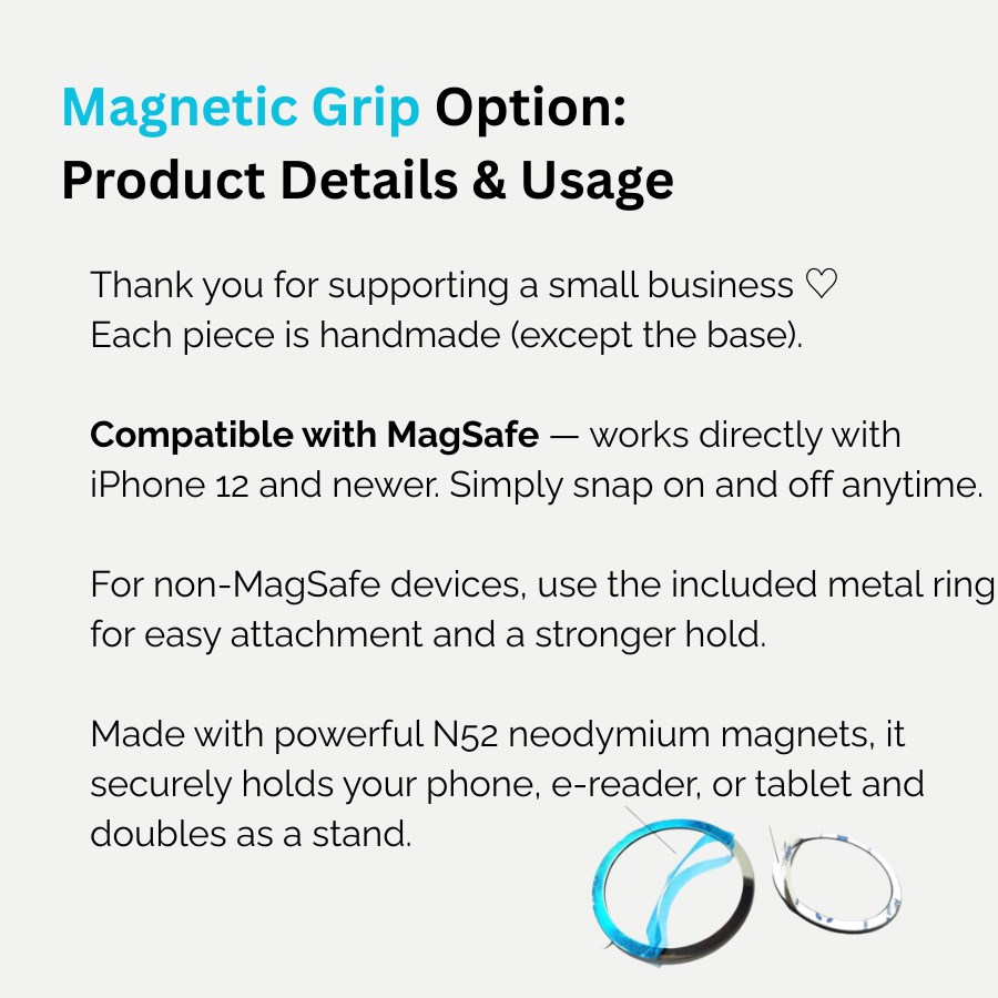 Butter Pancake Phone Grip | Magnetic, Adhesive Phone Stand