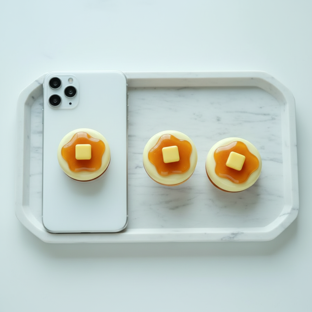 Butter Pancake Phone Grip | Magnetic, Adhesive Phone Stand