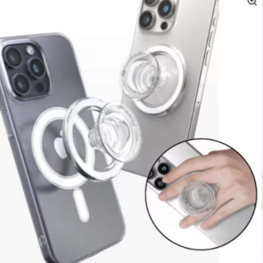 Smiley with cheek - kawaii Worry Stone Phone Grip – Anxiety Relief Stand