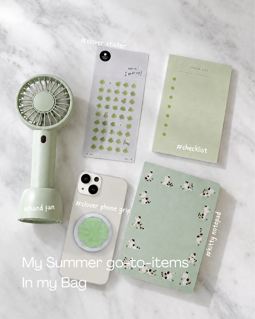 Clover Phone Grip | kindle grip | bookgirlie | girlgrip